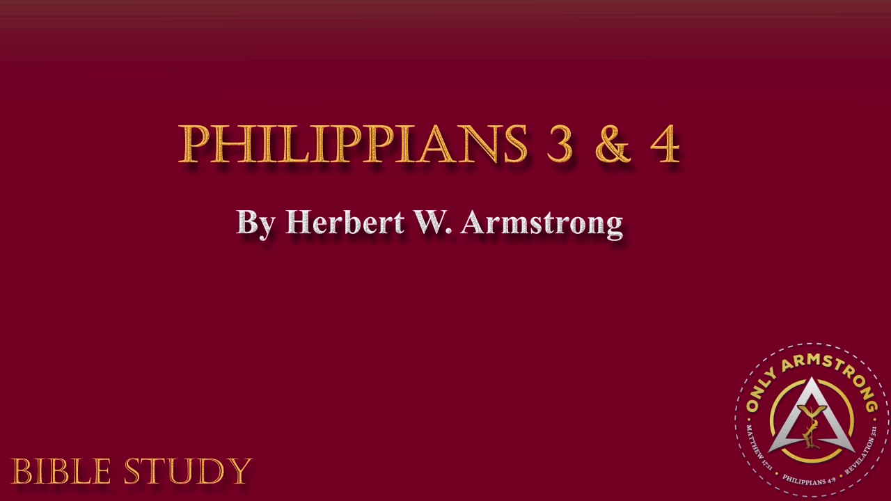 Philippians 3 & 4