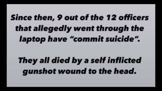 🔥🤬🔥9 of 12 NYPD officers that went thru the Anthony Weiner laptop were suicided according to reports