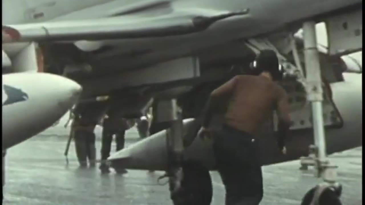 Rainy Aircraft Carrier Ops 1960s
