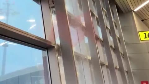 Fuertes lluvias inundan y paralizan un aeropuerto de Moscú
