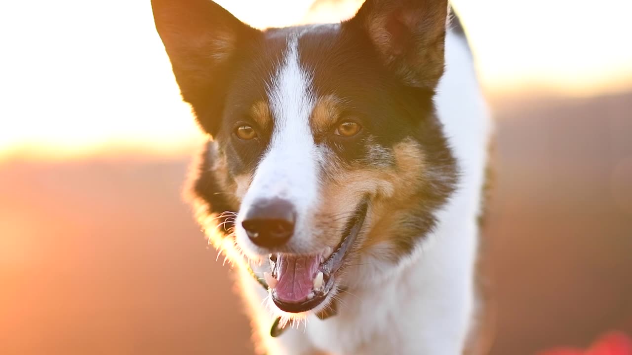 Close Up Shot of a Dog