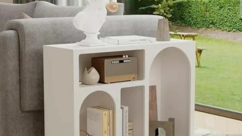 modern viral pinterety white rectangular shelves