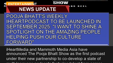 Pooja Bhatts Weekly Iheartpodcast to Be Launched