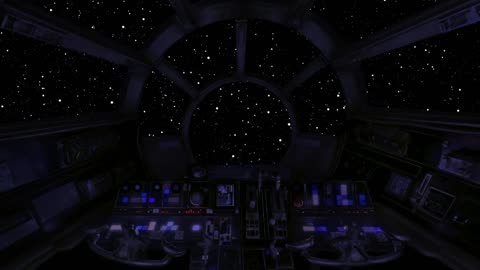 Spaceship Cockpit - Sleep Sound - White noise of the Universe - Deep relaxation - Space Travel