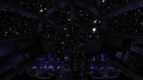 Spaceship Cockpit - Sleep Sound - White noise of the Universe - Deep relaxation - Space Travel