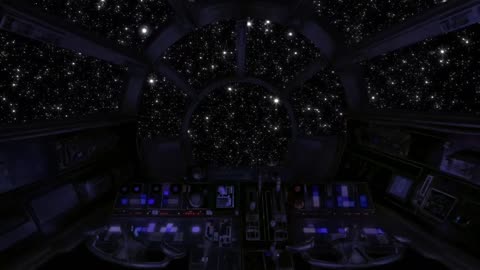 Spaceship Cockpit - Sleep Sound - White noise of the Universe - Deep relaxation - Space Travel
