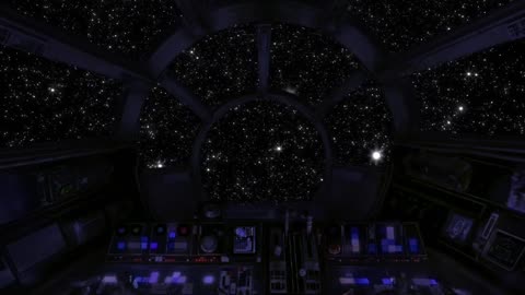 Spaceship Cockpit - Sleep Sound - White noise of the Universe - Deep relaxation - Space Travel