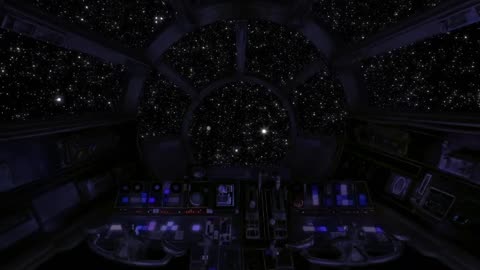 Spaceship Cockpit - Sleep Sound - White noise of the Universe - Deep relaxation - Space Travel