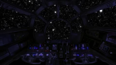 Spaceship Cockpit - Sleep Sound - White noise of the Universe - Deep relaxation - Space Travel