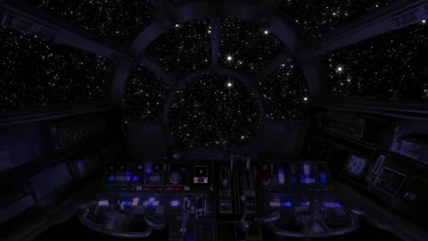 Spaceship Cockpit - Sleep Sound - White noise of the Universe - Deep relaxation - Space Travel