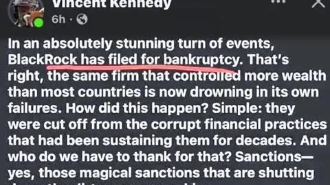 BlackRock Bankruptcy (Read Description for Evidence)