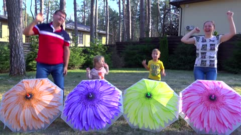 Rain_ Rain Go Away Song Nursery Rhymes with Roma_ Diana_ Mommy and Daddy_ Family Songs for Children