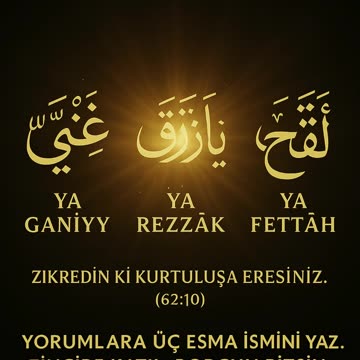 Borçlardan Kurtulmak İçin En Güçlü 3 Zikir #keşfet #trend #viral #keşfetedüş #viralvideo #trending