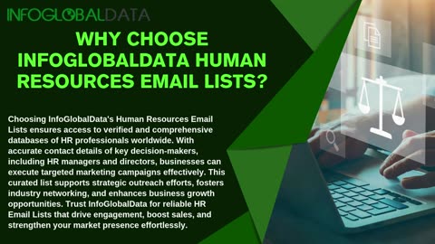 Enhance Your Marketing Effort With Our Segmented HR Mailing List