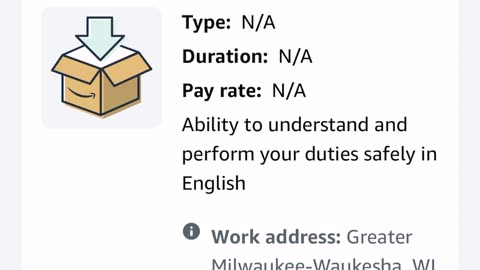 Was gonna apply for an Amazon job in Milwaukee