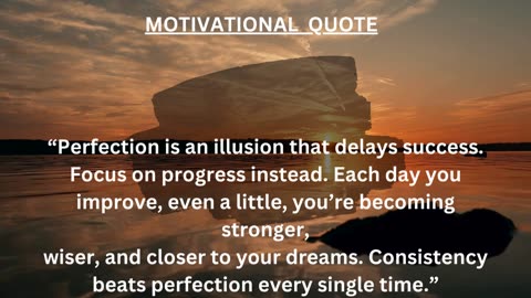Motivational Quote: Progress, not perfection, that’s the key. 🌟