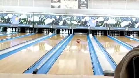 The most impressive bowling shot ever...