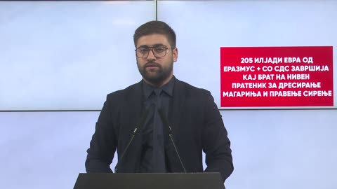 Манасиевски: 205 илјади евра од Еразмус + со СДС завршија кај брат на нивен пратеник