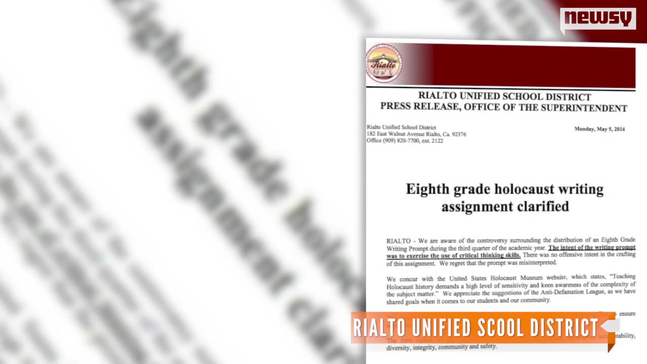 School Assignment Allows Students to Ask Questions About Holocaust, Becomes National News