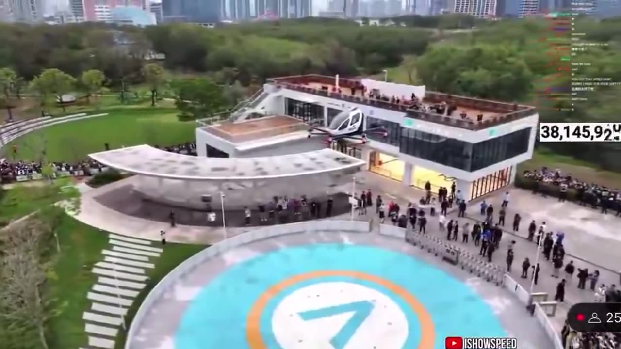 In China, iShowSpeed flew a “flying car” live on stream
