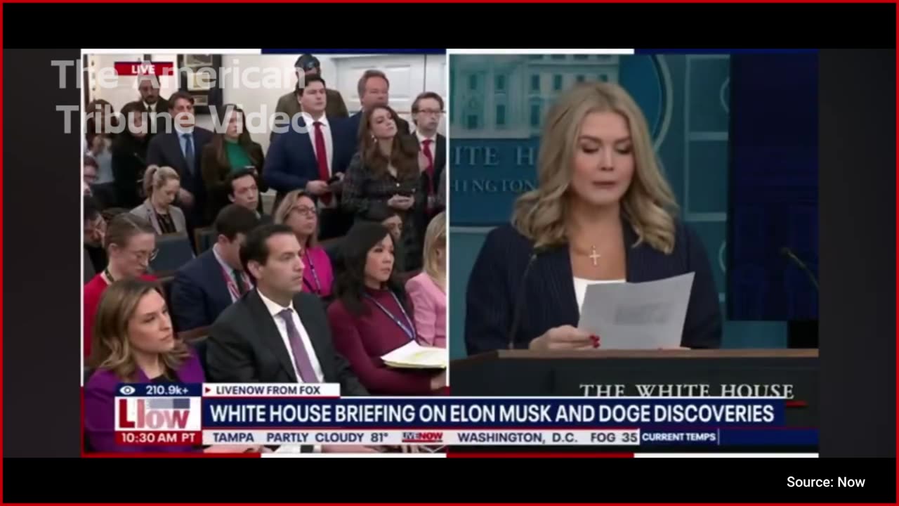WATCH: Leavitt Slays the Media by Bringing DOGE Receipts