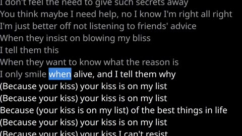 Kiss On My List - Daryl Hall And John Oates