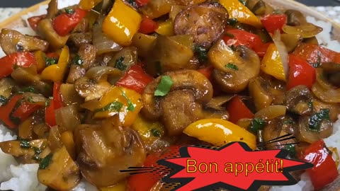 *Mushrooms with vegetables! Easy and quick! You won't believe how delicious!*