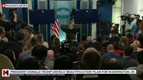 🇺🇸 President Trump Unveils 'Beautification' Plan for Washington, DC Amid Rising Crime [LIVE]