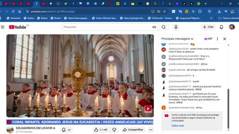 🔴 CORAL INFANTIL ADORANDO JESUS NA EUCARISTIA | VOZES ANGELICAIS (AO VIVO)