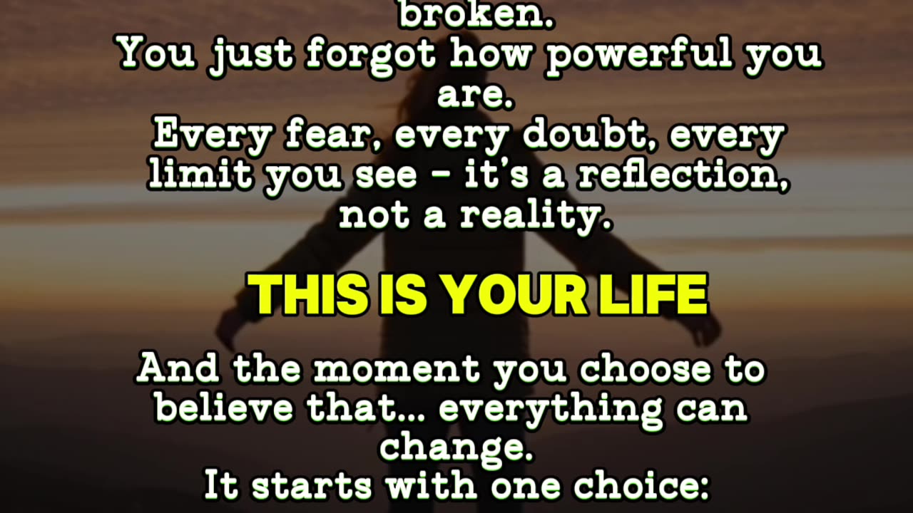 THIS IS YOUR LIFE: Take Back Your Power NOW