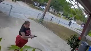 A FAT WHITE BITCH WITH A GORILLA ASS shooting at a San Antonio home with a family inside