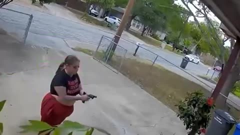 A FAT WHITE BITCH WITH A GORILLA ASS shooting at a San Antonio home with a family inside