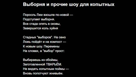 Выборня и прочие шоу для копытных