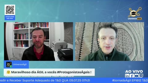 #JornadaÁgil EP1612 T&D Ágil: Pedir e Receber Suporte Adequado de T&D QUA 09.07.25 07h31