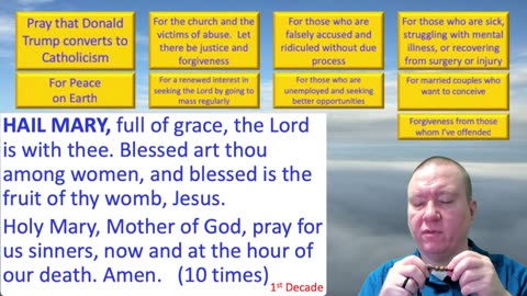 Mary's Daily Live Holy Rosary Prayer at 8:00 p.m. EST 12/23/2025