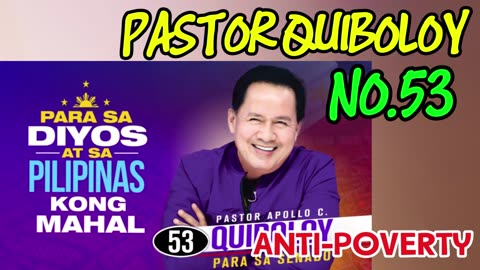 PASTOR QUIBOLOY ON ANTI-POVERTY_NO.53