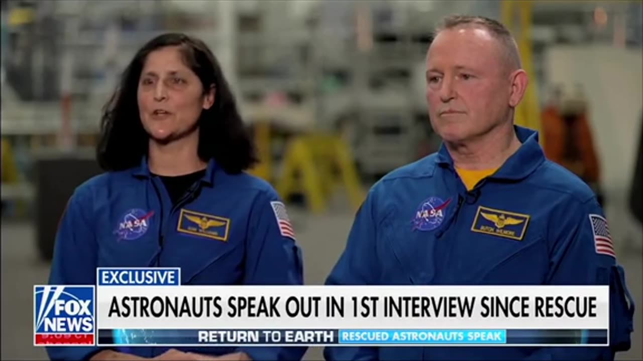NASA astronauts thank President Donald J. Trump and Elon Musk