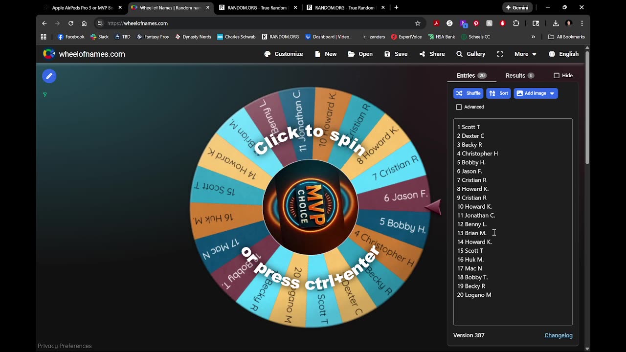 Apple AirPods Pro 3 or MVP Bourbon Choice