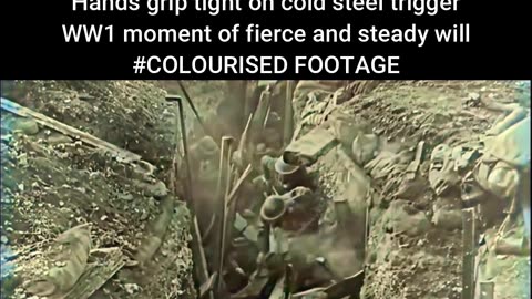 British Soldiers Continue Machine Gun Fire Despite Heavy Pressure on the Frontline