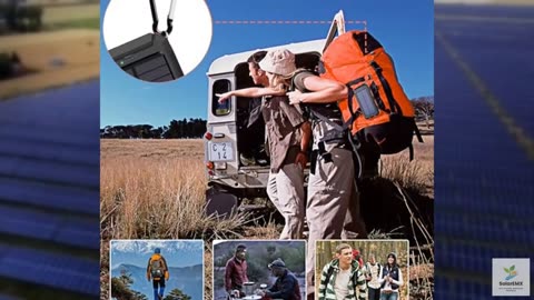 Solar Charger, 38800mAh Portable Type-C Solar Power Bank for All Cellphones, Wat