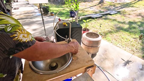 Hot water in seconds! Perfect for your RV, barndo, or coffee fix on the go.