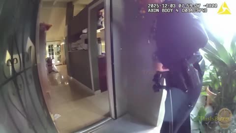 LAPD officers fatally shot the son who fatally stabbed his father with scissors, knife