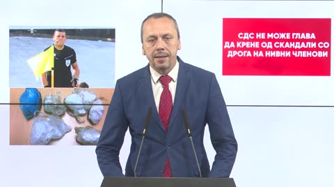 Петрушевски: СДС не може глава да крене од скандали со дрога на нивни членови