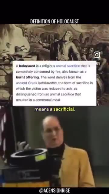 The real definition of a Holocaust