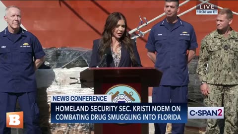 MOMENTS AGO: DHS Sec. Kristi Noem Delivers Remarks on Combating Drug Trafficking...