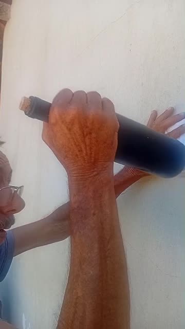 Opening Wine Bottle by Hitting It on a Wall