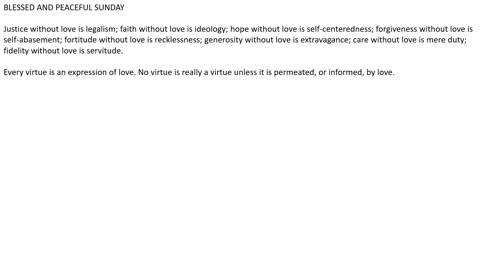 BLEESED AND PEACEFUL SUNDAY