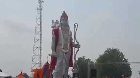 Meanwhile in Ontario, Canada.. a 51 foot statue of Hindu God, Lord Rama was erected.