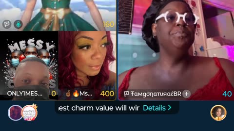 The girls is jumping Messy caller