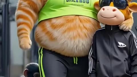 A Fat Cat Need A Jim Center #shorts #catsvideo #viral